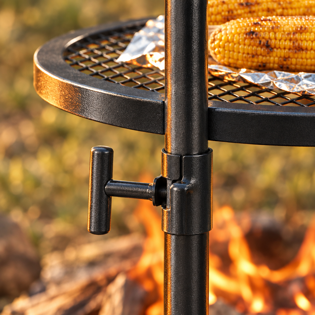 Swivel Campfire Grill Grate, Heavy Duty Steel