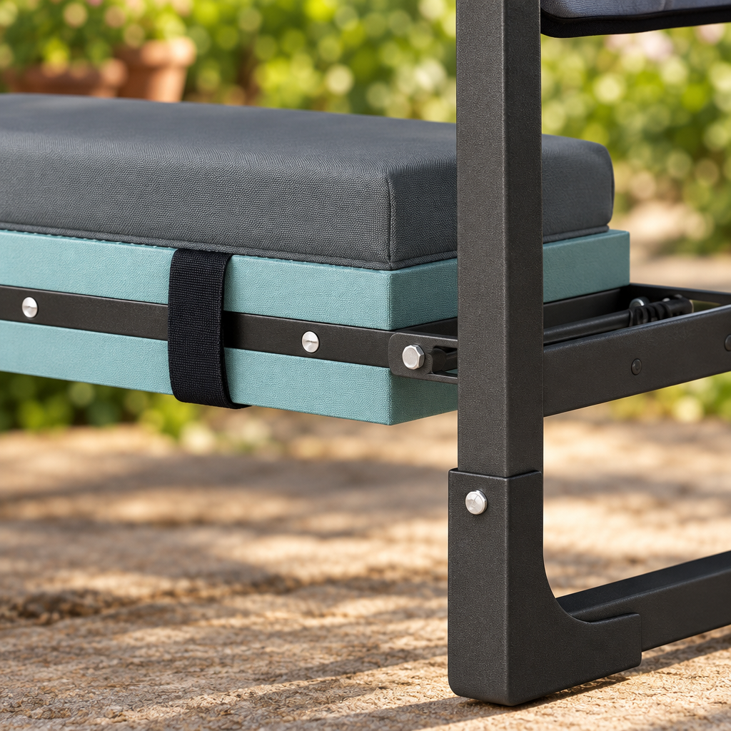 Heavy Duty Garden Kneeler and Seat, Dark Gray
