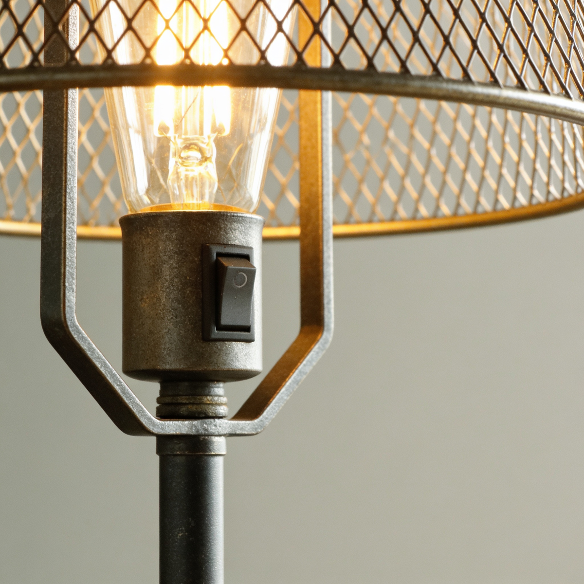 Decorative Metal Mesh Table Lamp, Warm White LED, 1 W, 6.7 in