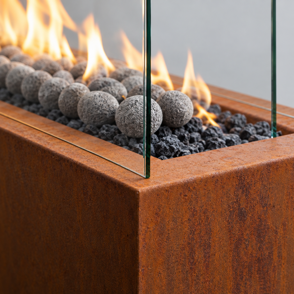 Ceramic Fire Pebbles, 48 Pieces, 1 to 2 in Lava Stones