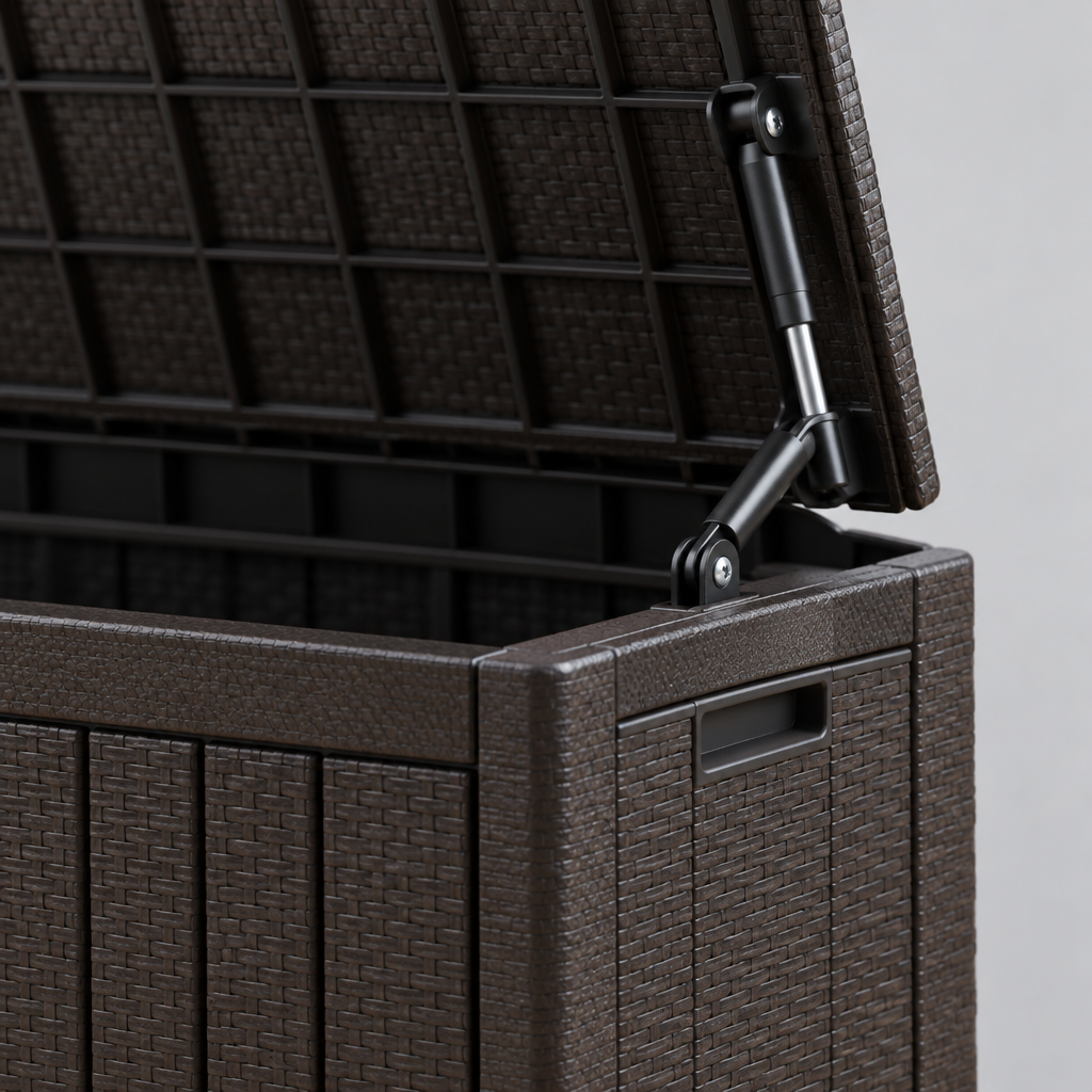 100 Gallon Resin Outdoor Deck Box, Black