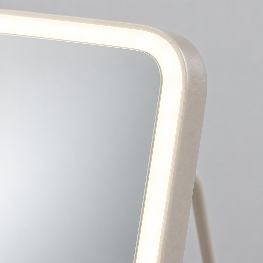 Lighted Makeup Mirror, 5.98 x 8.62 in, 40 LED, White