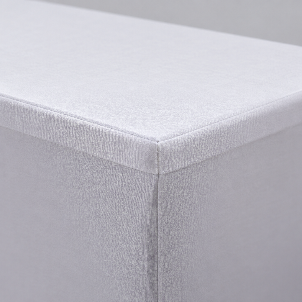 10 Pack Fitted Stretch Table Covers for 6 ft Tables, White