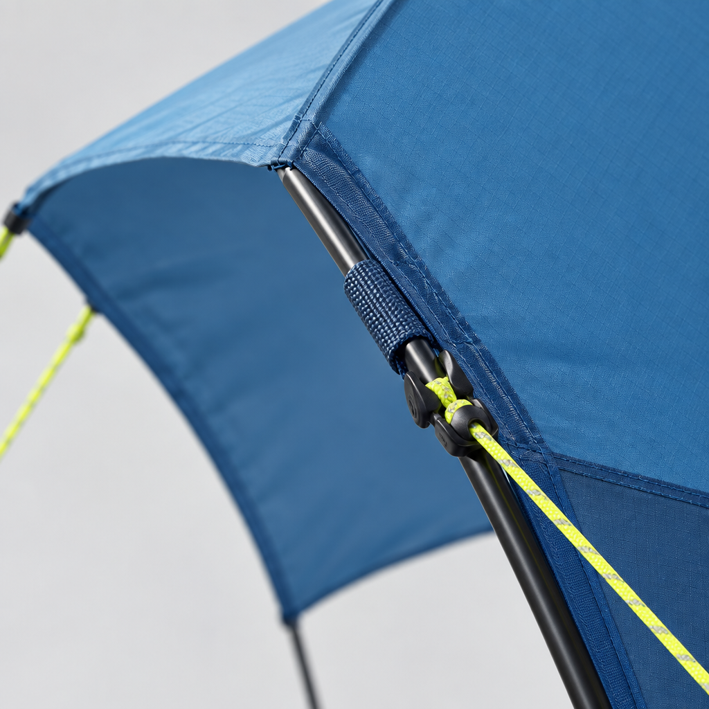 4 Person Beach Tent Sun Shelter with Ground Stakes