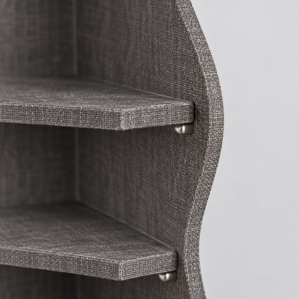 5-Tier Bookshelf and Storage Rack, Grey