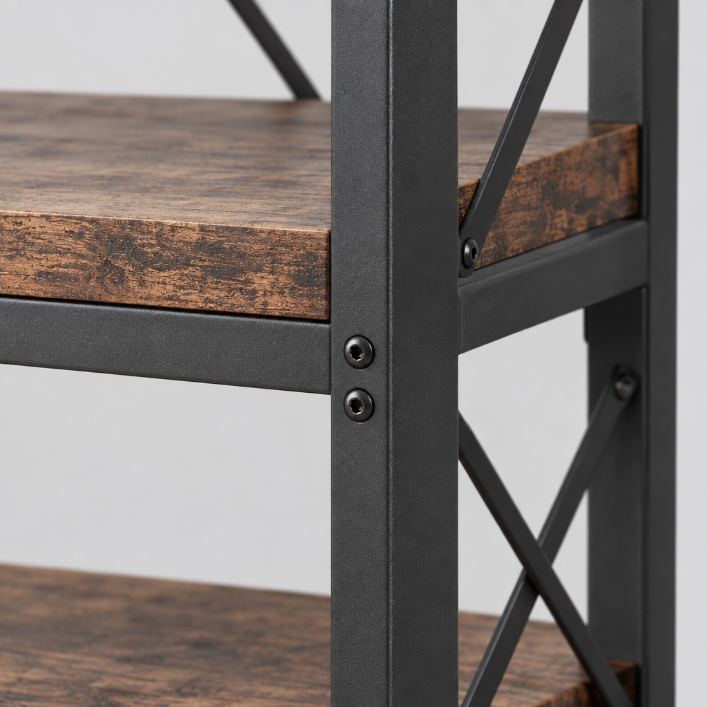 7-Tier Narrow Corner Bookshelf, 78.7 in Tall
