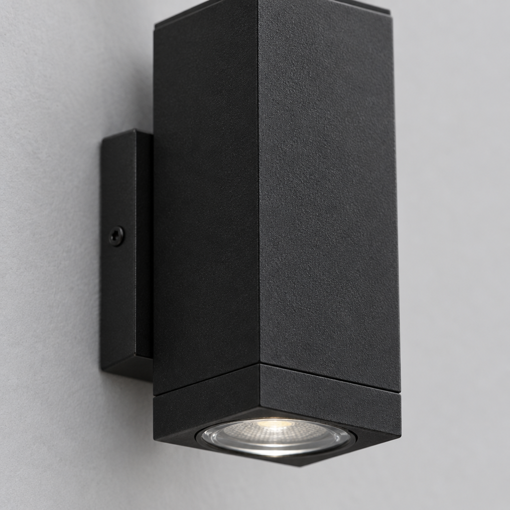 Matte Black Outdoor Wall Sconces, 4 Pack (2 x 2 Pack)