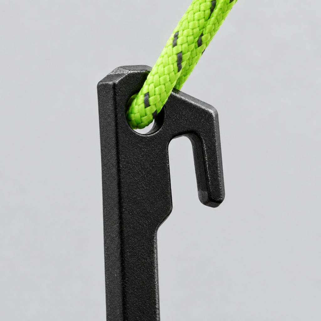 30 cm Steel Camping Tent Stake, Black