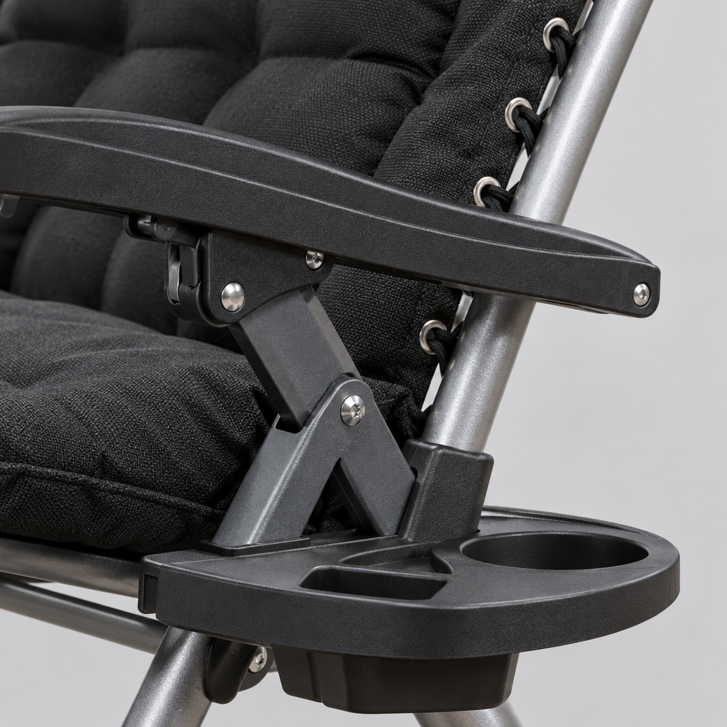 26 in Zero Gravity Reclining Lounge Chair with Cushion