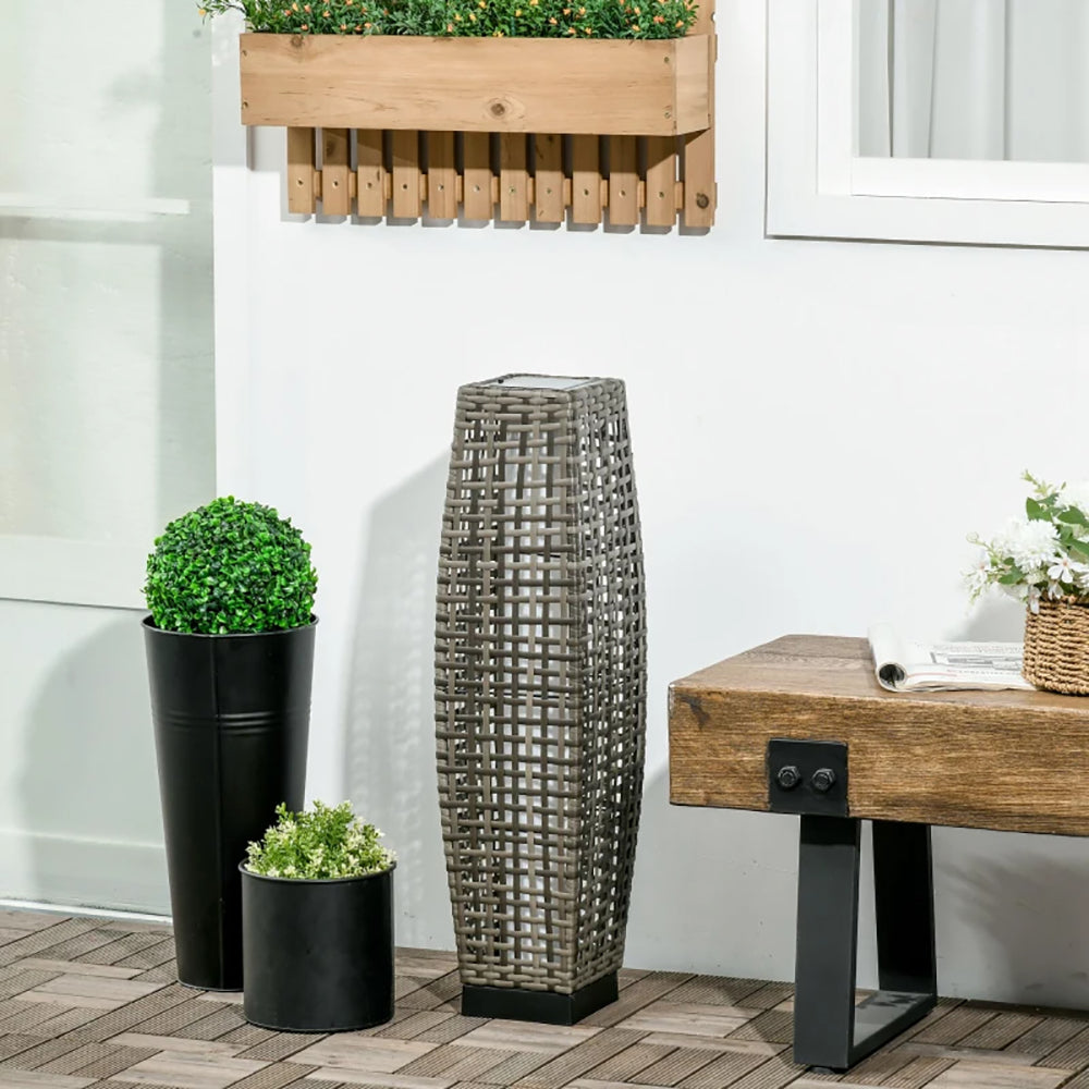 Solar Floor Lamp, Outdoor Garden Lantern Pathway Light & Decorative Driveway Lighting With Auto OnOff LED Lights Fo - view 2