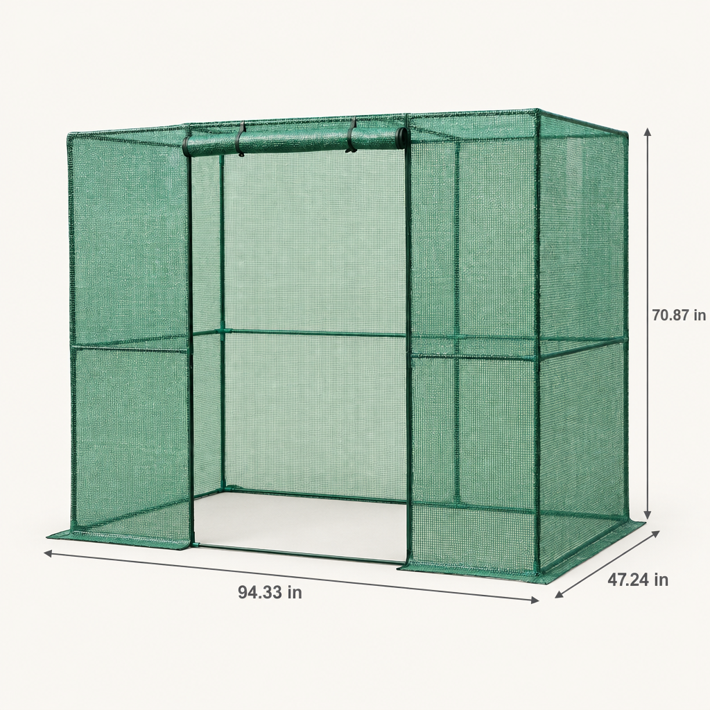 Crop Cage Plant Protection Tent, 7.8 x 3.9 x 5.9 ft dimensions