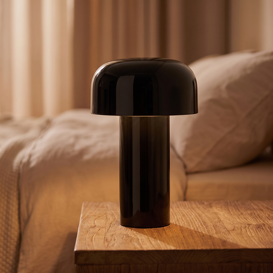 Cordless Mushroom Table Lamp, Touch Control, Rechargeable