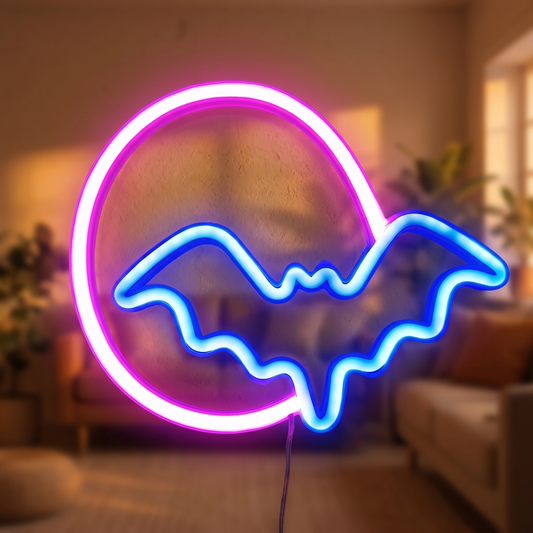 Halloween Bat Neon Light, USB