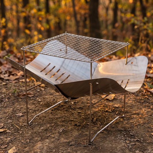 Folding Fire Pit and Campfire Stove
