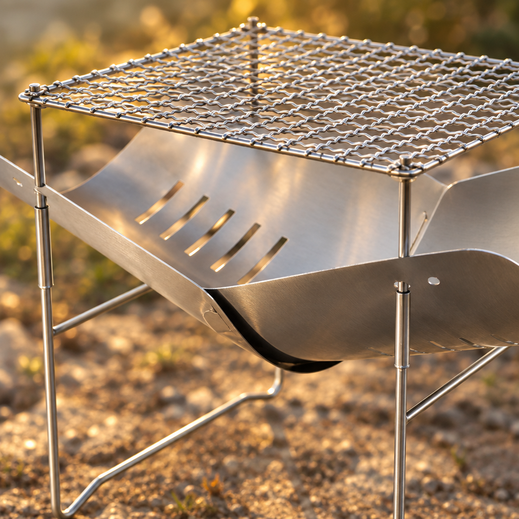 Folding Fire Pit and Campfire Stove