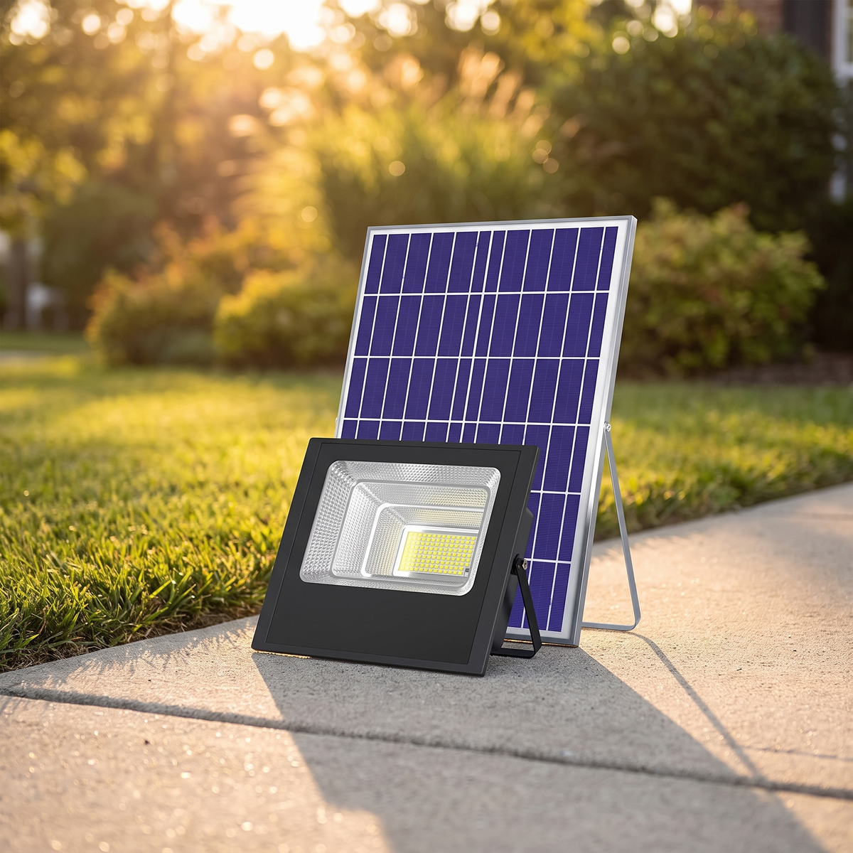 Solar Street Light, Dusk to Dawn, 3200 sq ft Coverage