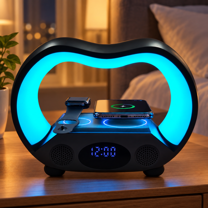 6-in-1 Smart LED Ambience Table Lamp with Remote, US Plug