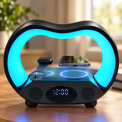 6-in-1 Smart LED Ambience Table Lamp with Remote, US Plug