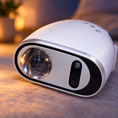 Aurora Star Projector Night Light, USB Powered, White