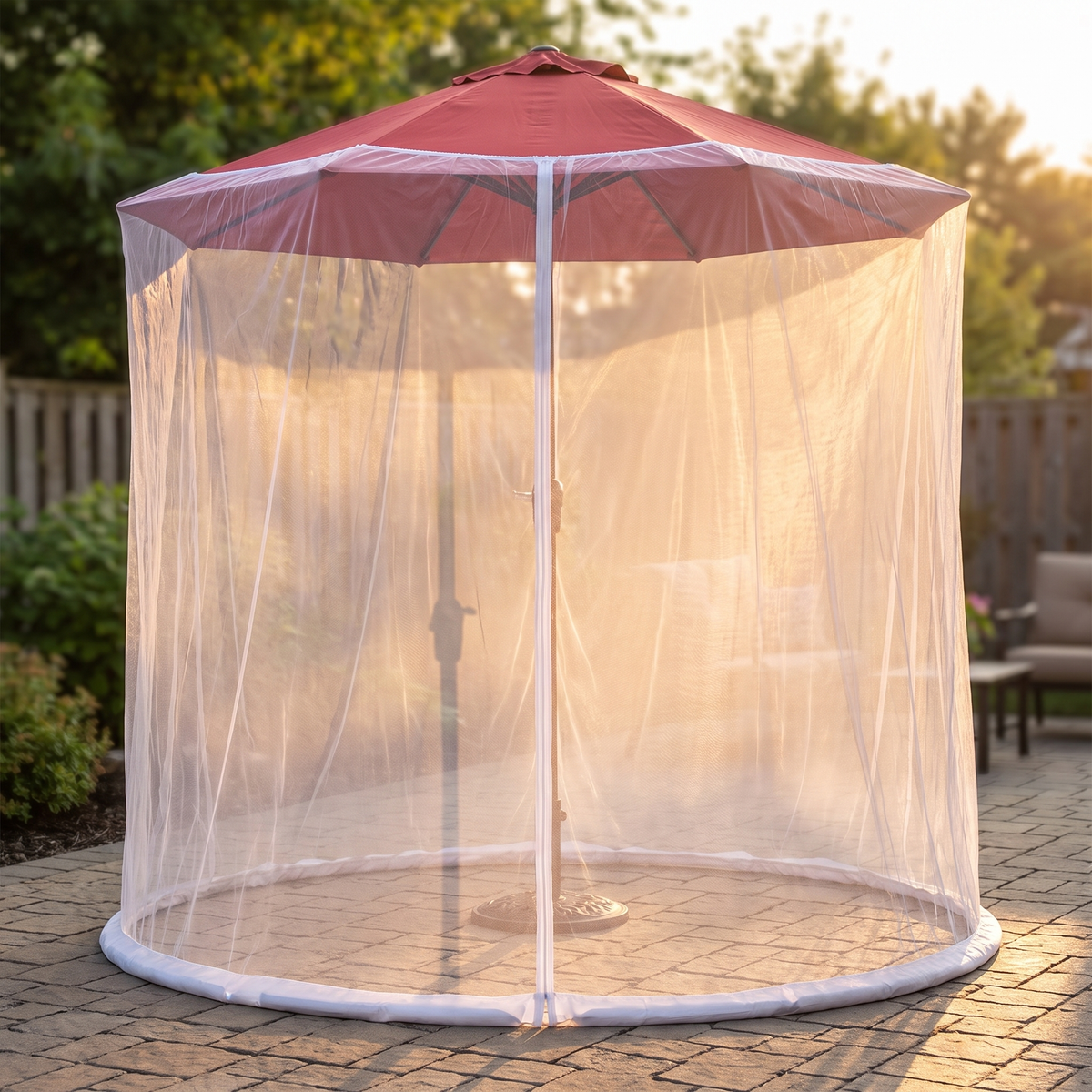 Mosquito Net for Patio Umbrellas, Black