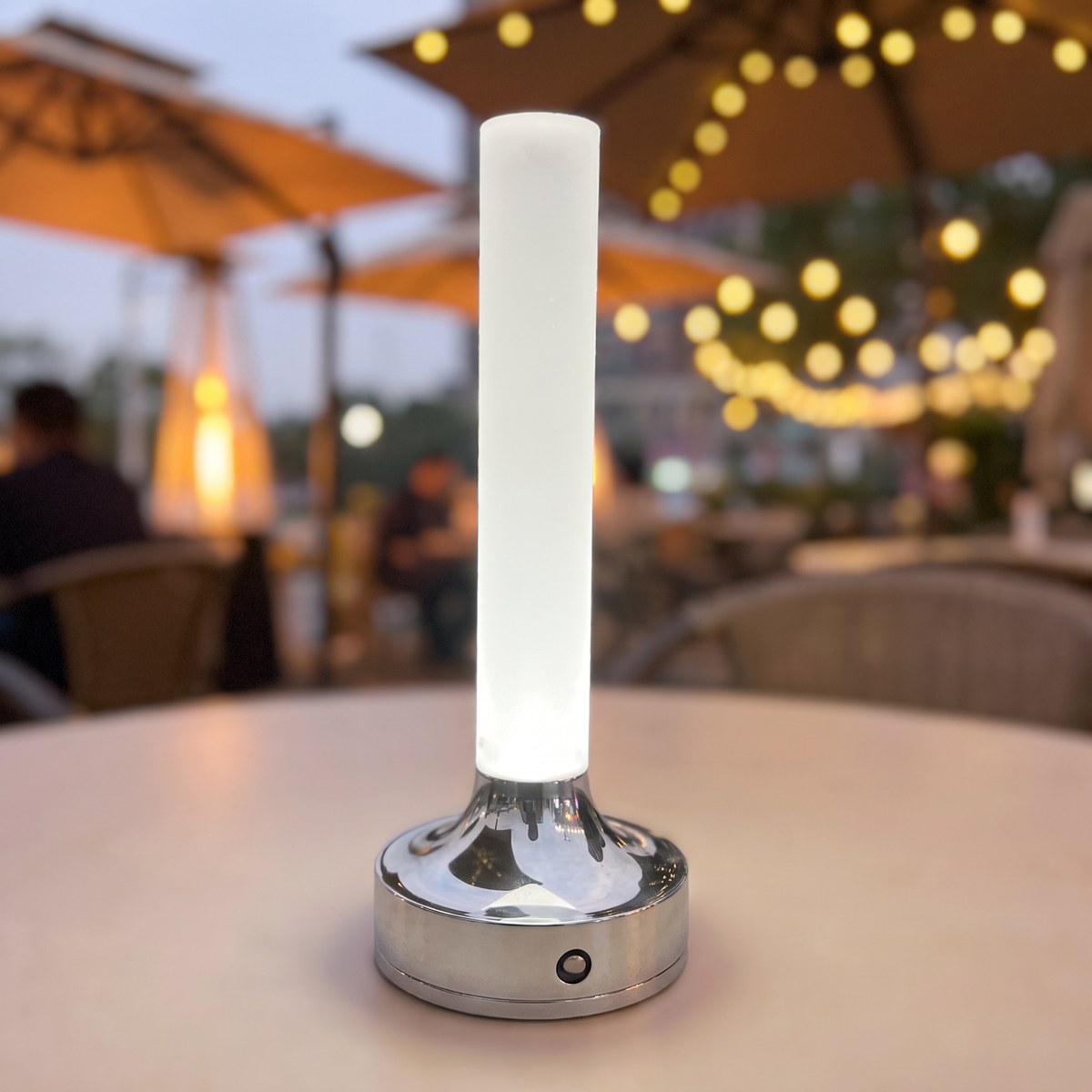 USB Rechargeable Candle Desk Lamp, Dimmable, Camel