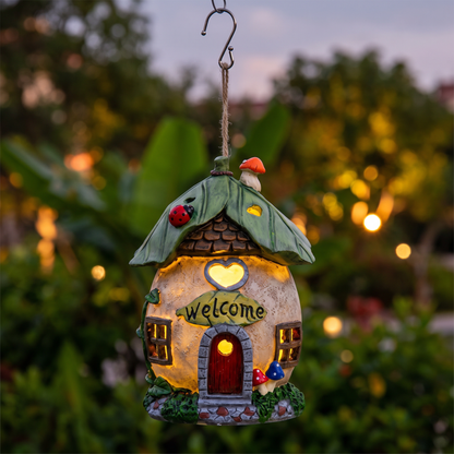 Solar Light-Up Garden Sculpture, Resin
