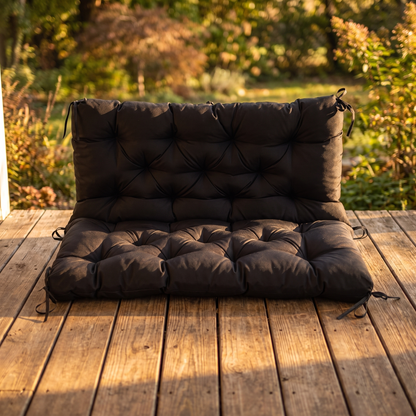 Bench and Hanging Chair Cushion, 39.4 x 39.4 in, Black