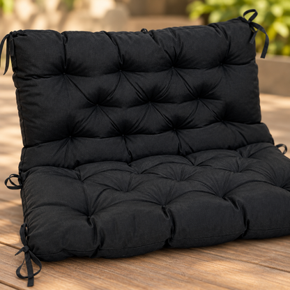 Bench and Hanging Chair Cushion, 39.4 x 39.4 in, Black