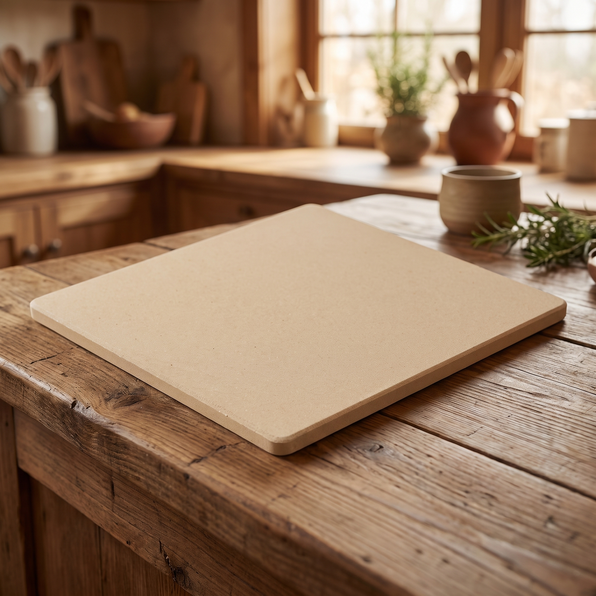 Cordierite Pizza Stone, 11.8 x 11.8 in