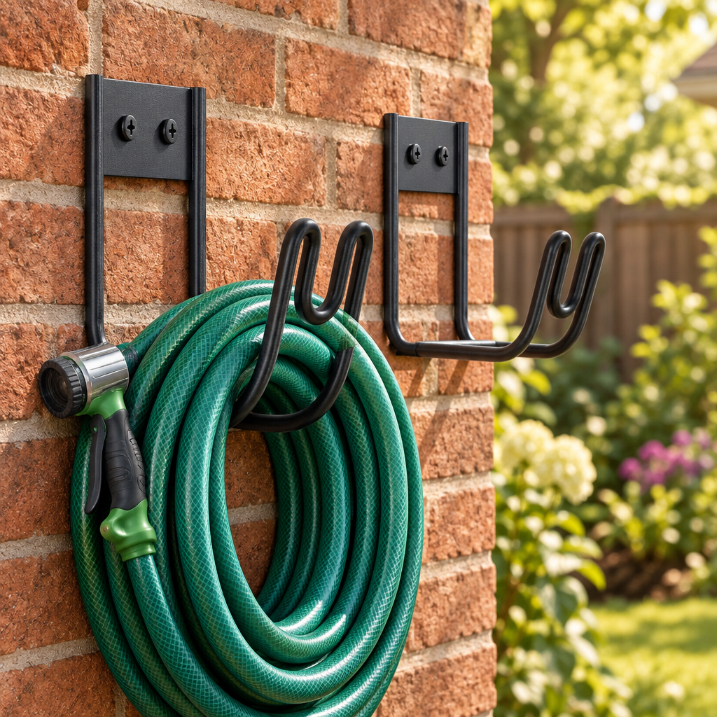 Garden Hose Holder, Stainless Steel, 2 Pack