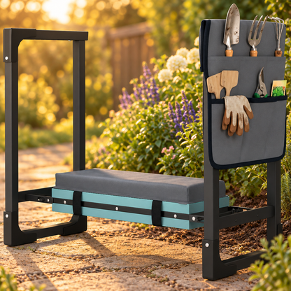Heavy Duty Garden Kneeler and Seat, Dark Gray