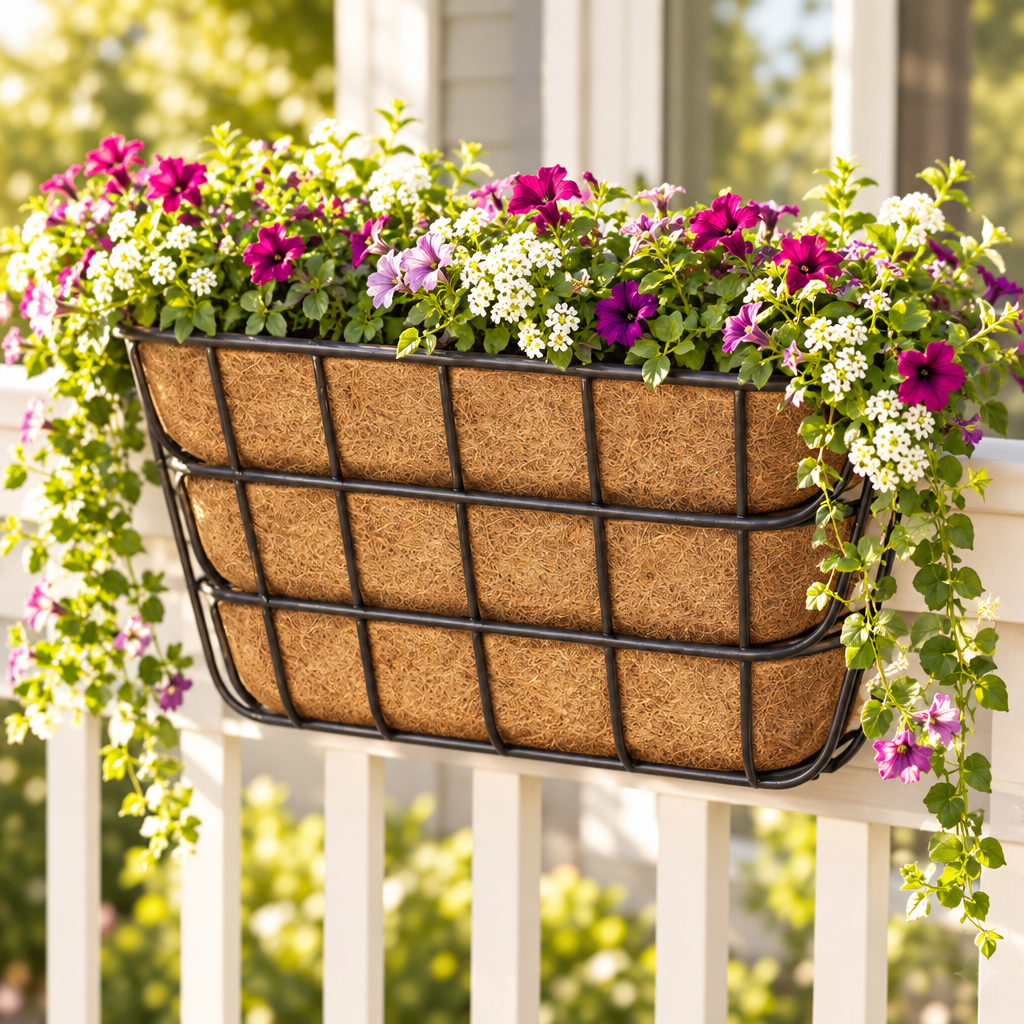 Coconut Coir Trough Planter Liners, 3 Pack