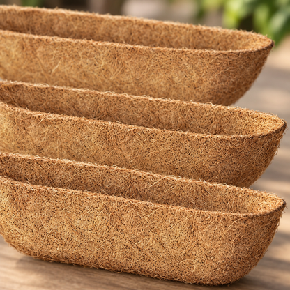 Coconut Coir Trough Planter Liners, 3 Pack