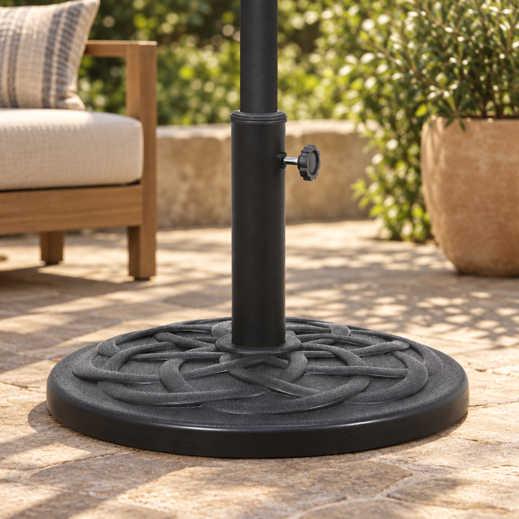 Patio Umbrella Base, Black