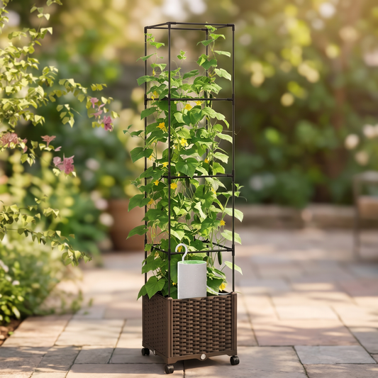 Rolling Raised Garden Bed and Auto Watering Set