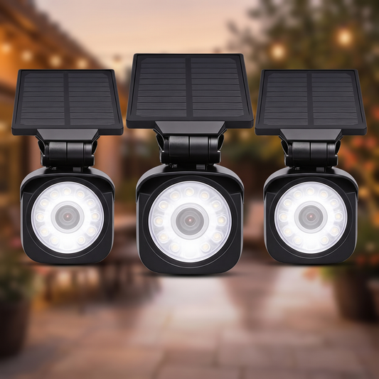 Integrated Solar Outdoor Lights, 3 Pack