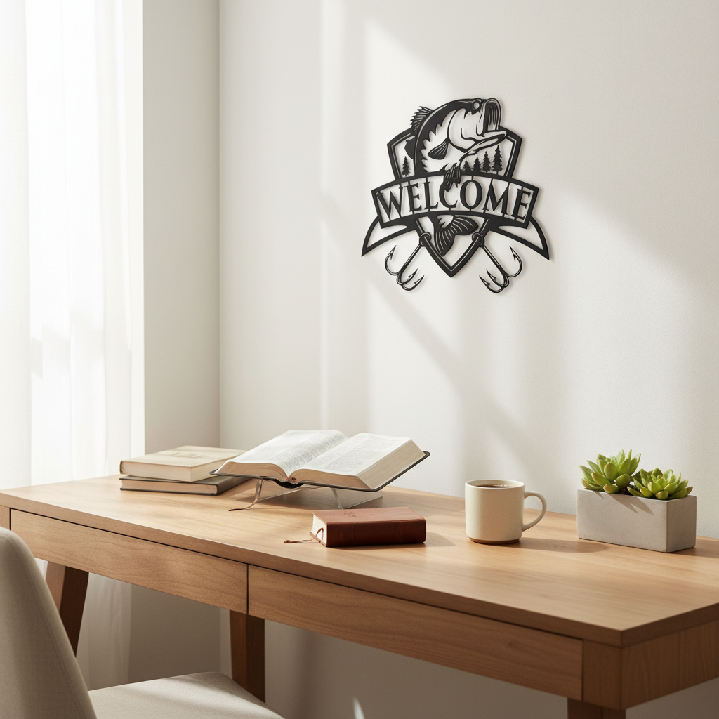 Scripture Verse Metal Wall Art, 17.7 x 12.6 in