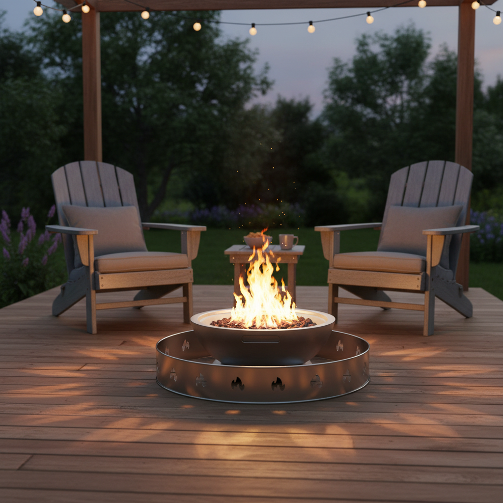 Fire Pit Stand for 27 in Fire Pits, Stainless Steel