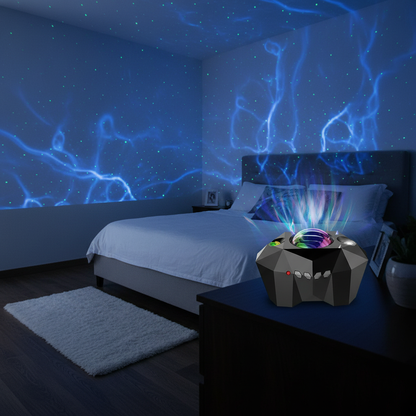 Ocean Wave and Star Projector Lamp, Bluetooth, USB