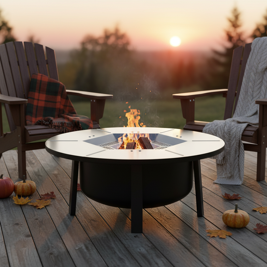 Fire Pit Heat Deflector for 25 in Fire Pits, Steel