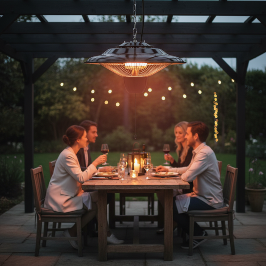 1500 W Hanging Infrared Patio Heater with Pull Cord