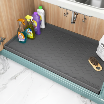 Silicone Under Sink Mat and Cabinet Liner, Dark Gray