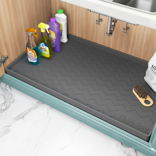 Silicone Under Sink Mat and Cabinet Liner, Dark Gray