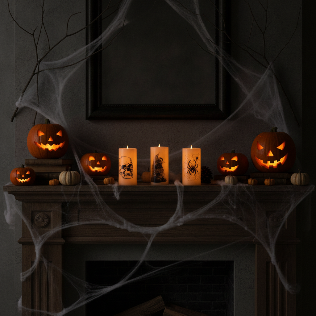 3 Pack Halloween Flameless Candle Lamps