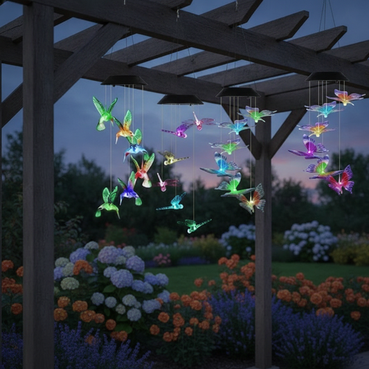 3 Pack Solar Wind Chimes with 7 Color Changing Light