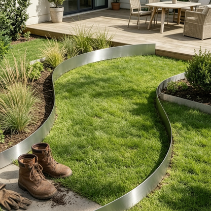 5 Pack Steel Landscape Edging, 39 x 4 in, Bendable