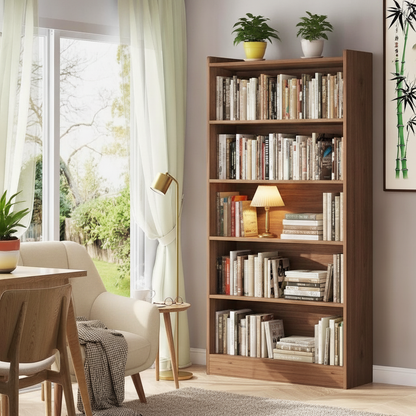 Freestanding Bookshelf and Storage Rack, Brown