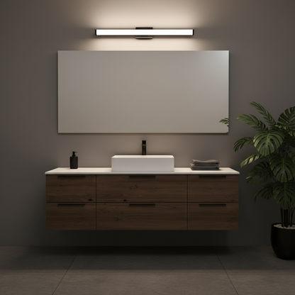 41 in Matte Black LED Vanity Light Bar for Bathroom