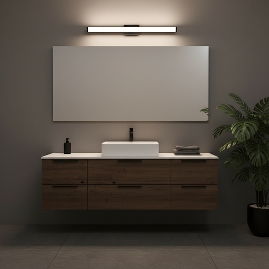 41 in Matte Black LED Vanity Light Bar for Bathroom