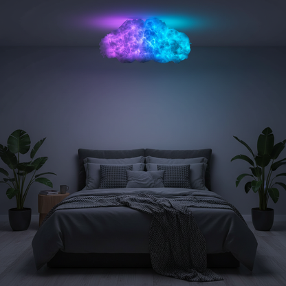 Cloud Ceiling Lamp with Remote, RGB Color Changing LED